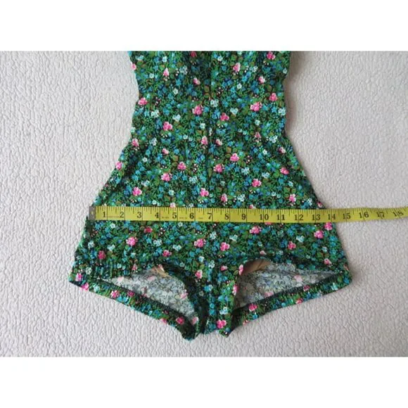 vintage rose marie reid one piece short bottom halter bathing suit usa made - Picture 11 of 12